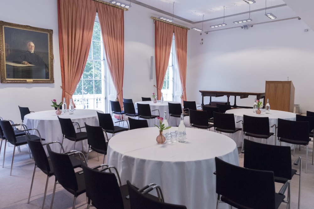 Four tables organised in a cabaret layout.