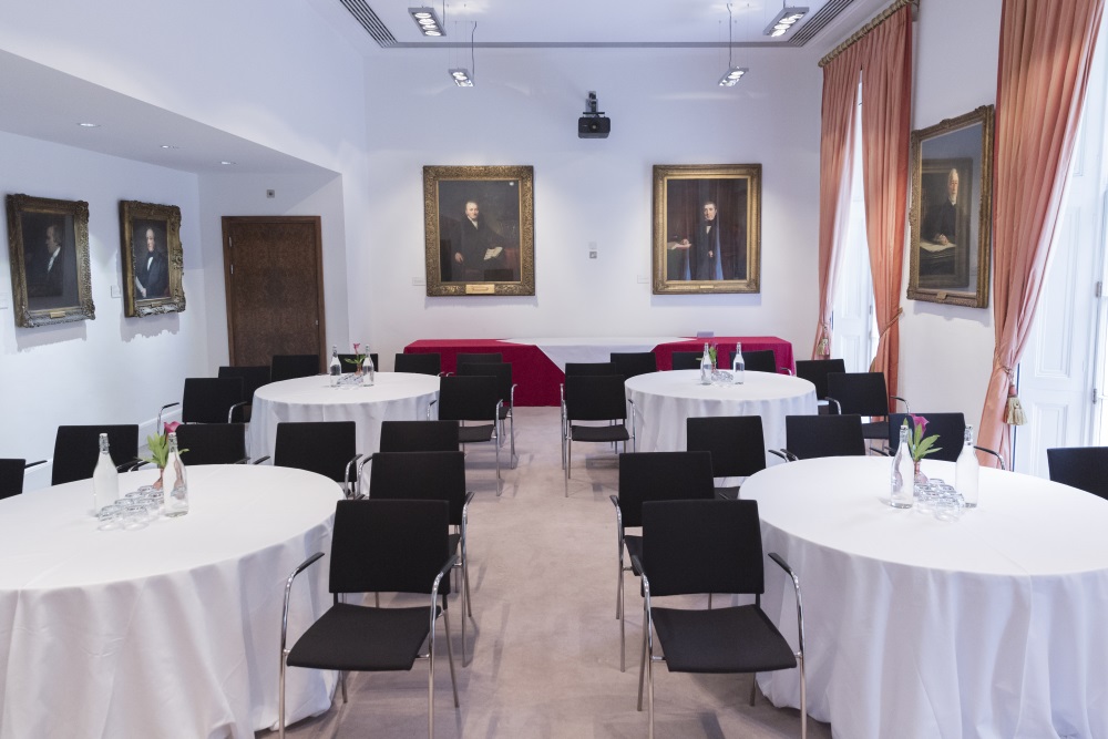 Four tables organised in a cabaret layout.